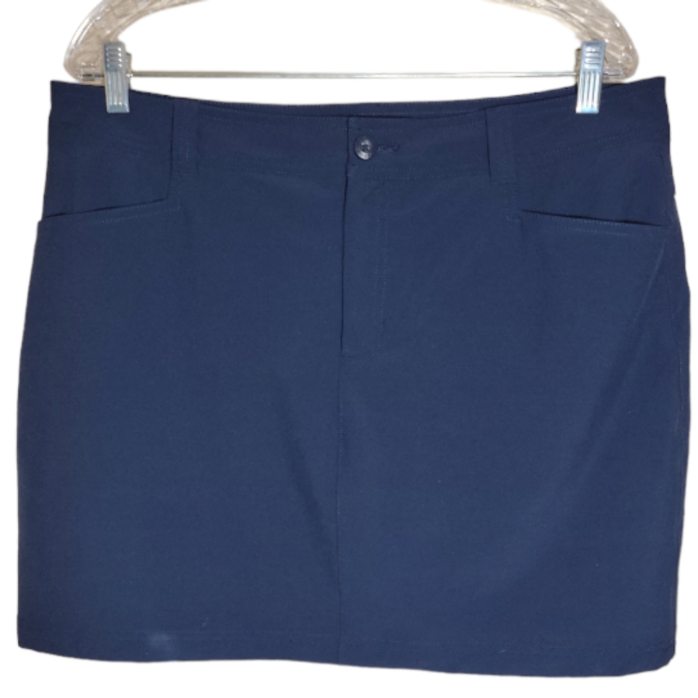 Eddie Bauer plus size women's moisture wicking athletic blue skort size 14